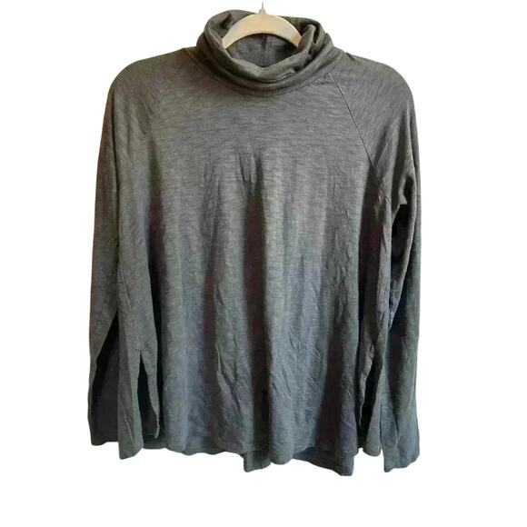 Lilla P Gray Turtleneck Pullover Medium - Picture 1 of 4